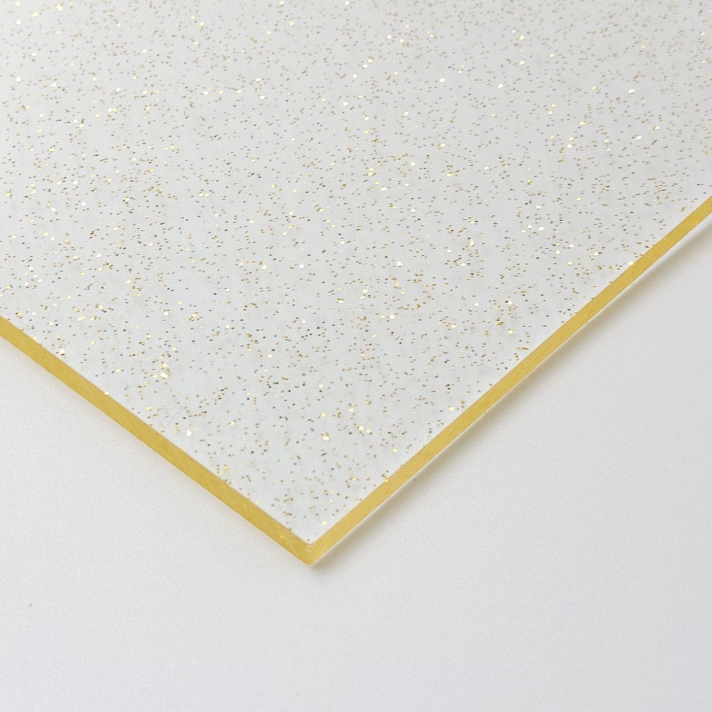 1/8” ClearGlitter Acrylic - Gold