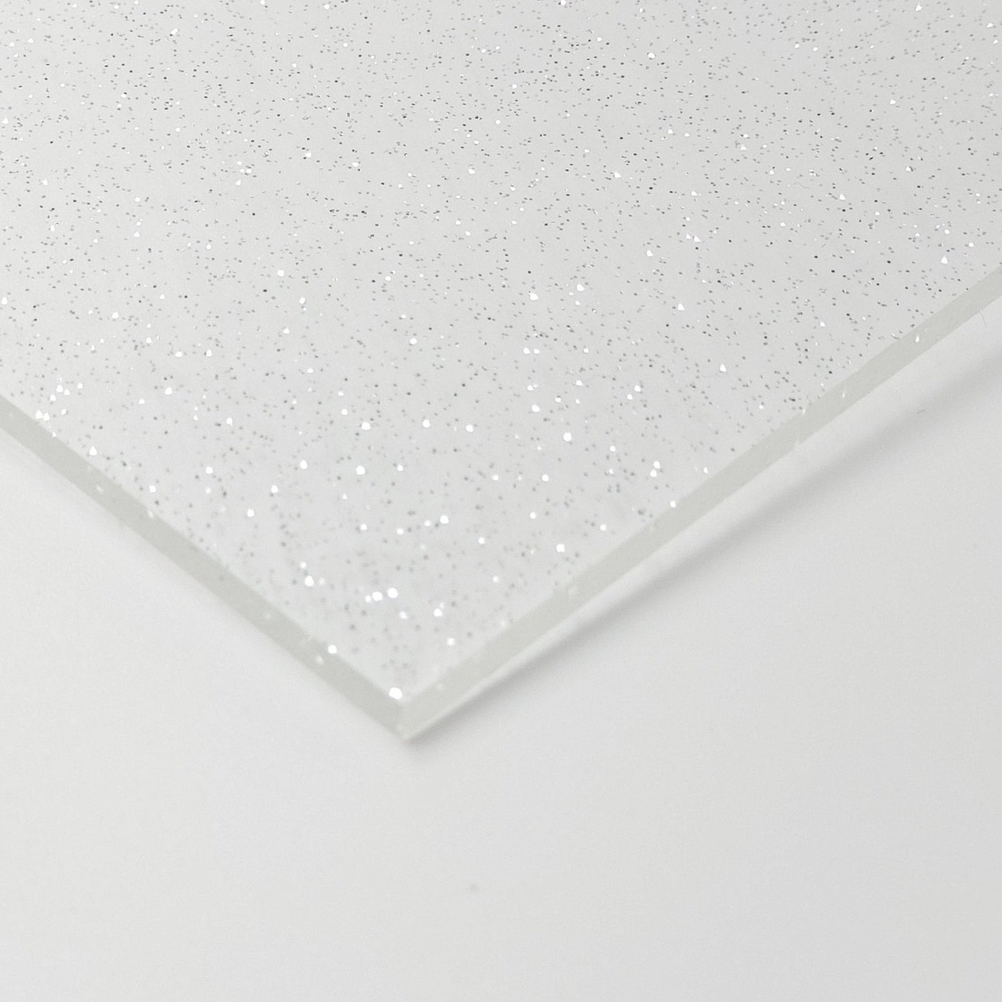 1/8" ClearGlitter Acrylic - Silver