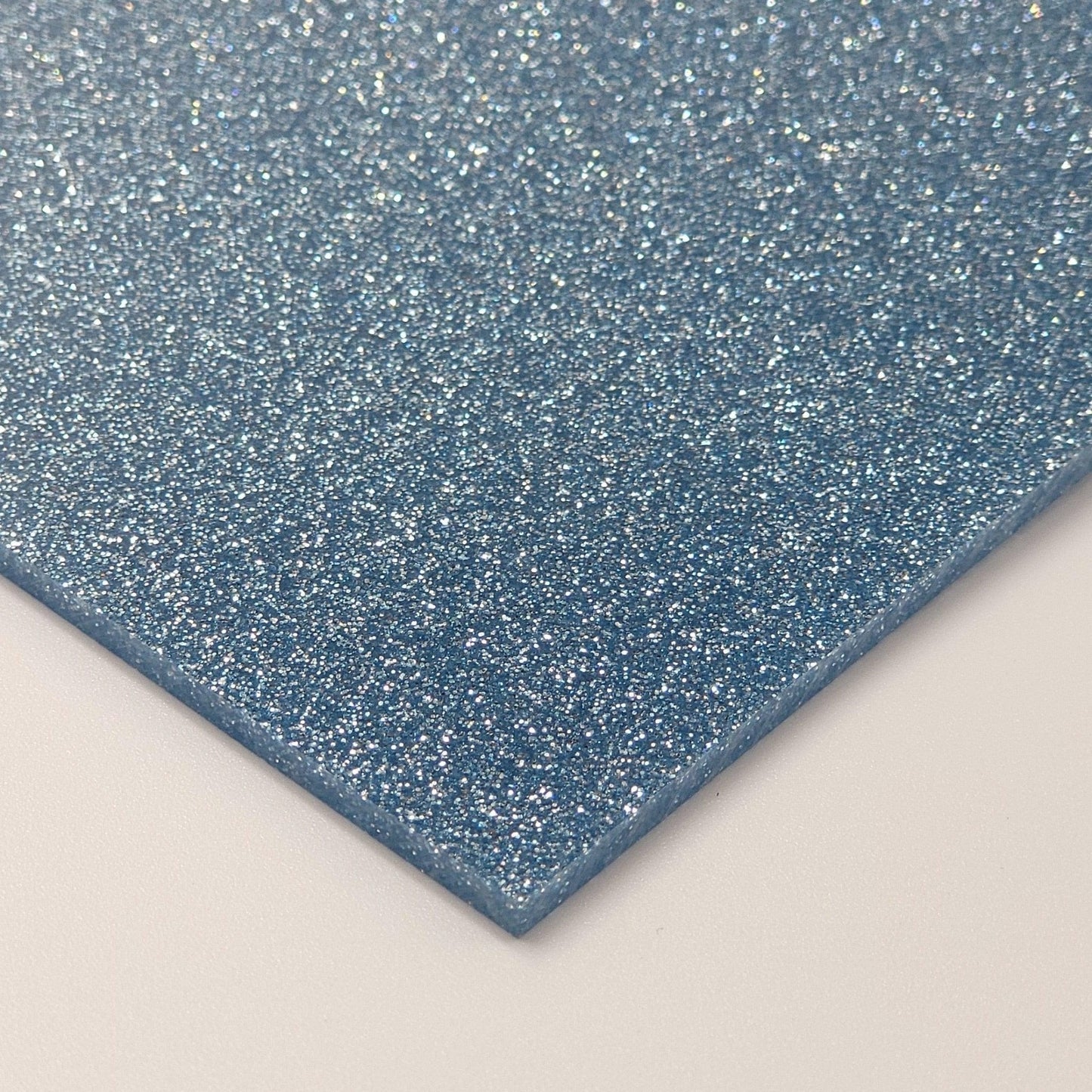 1/8” Glitter Acrylic - Ice Blue