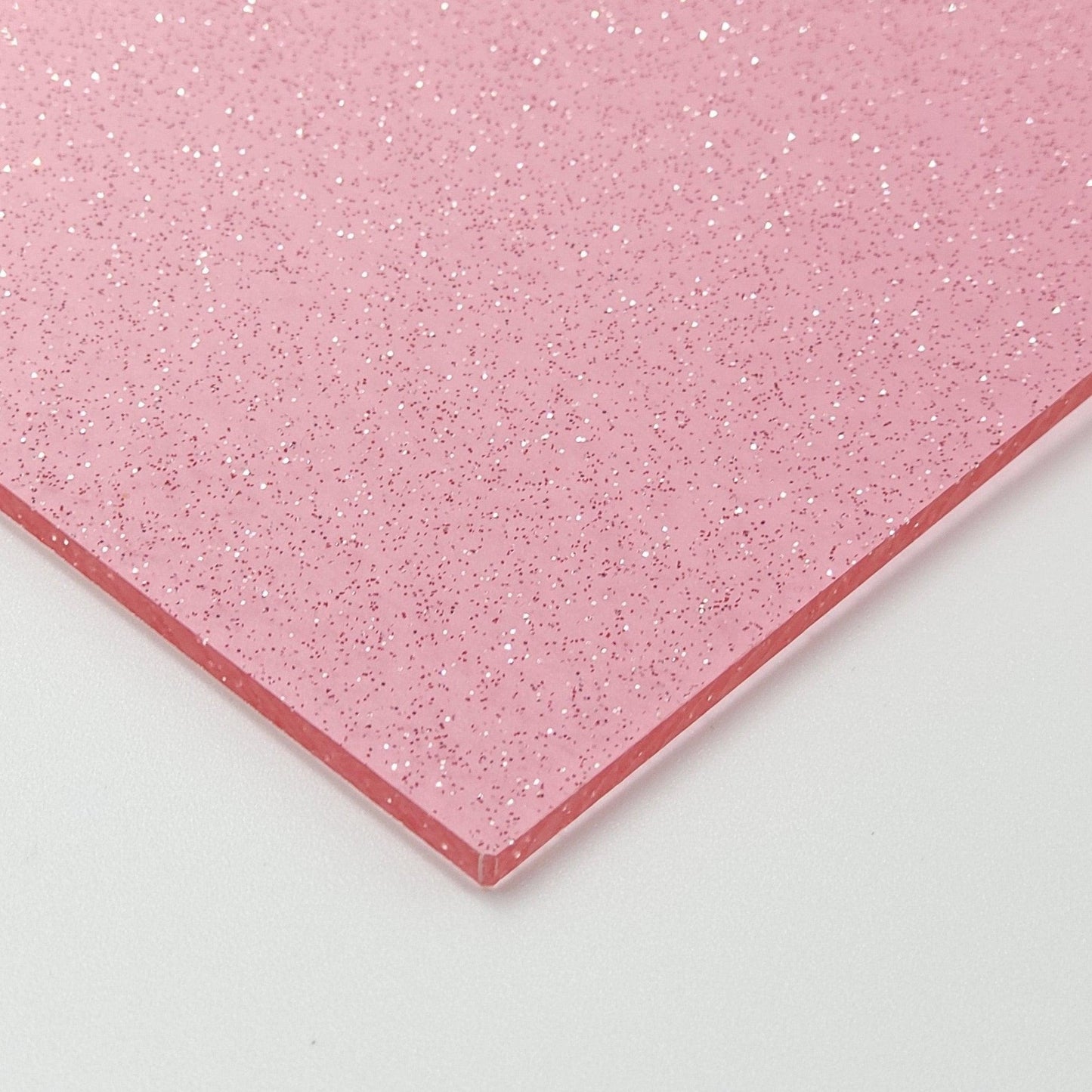 1/8" ClearGlitter Acrylic - Pink
