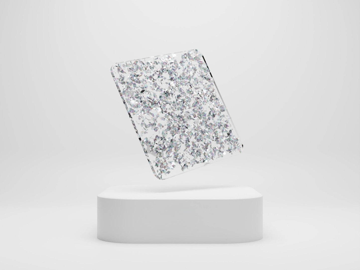 1/8" Glimmer Acrylic - Silver