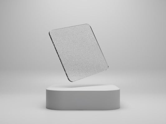 1/8" ClearGlitter Acrylic - Silver