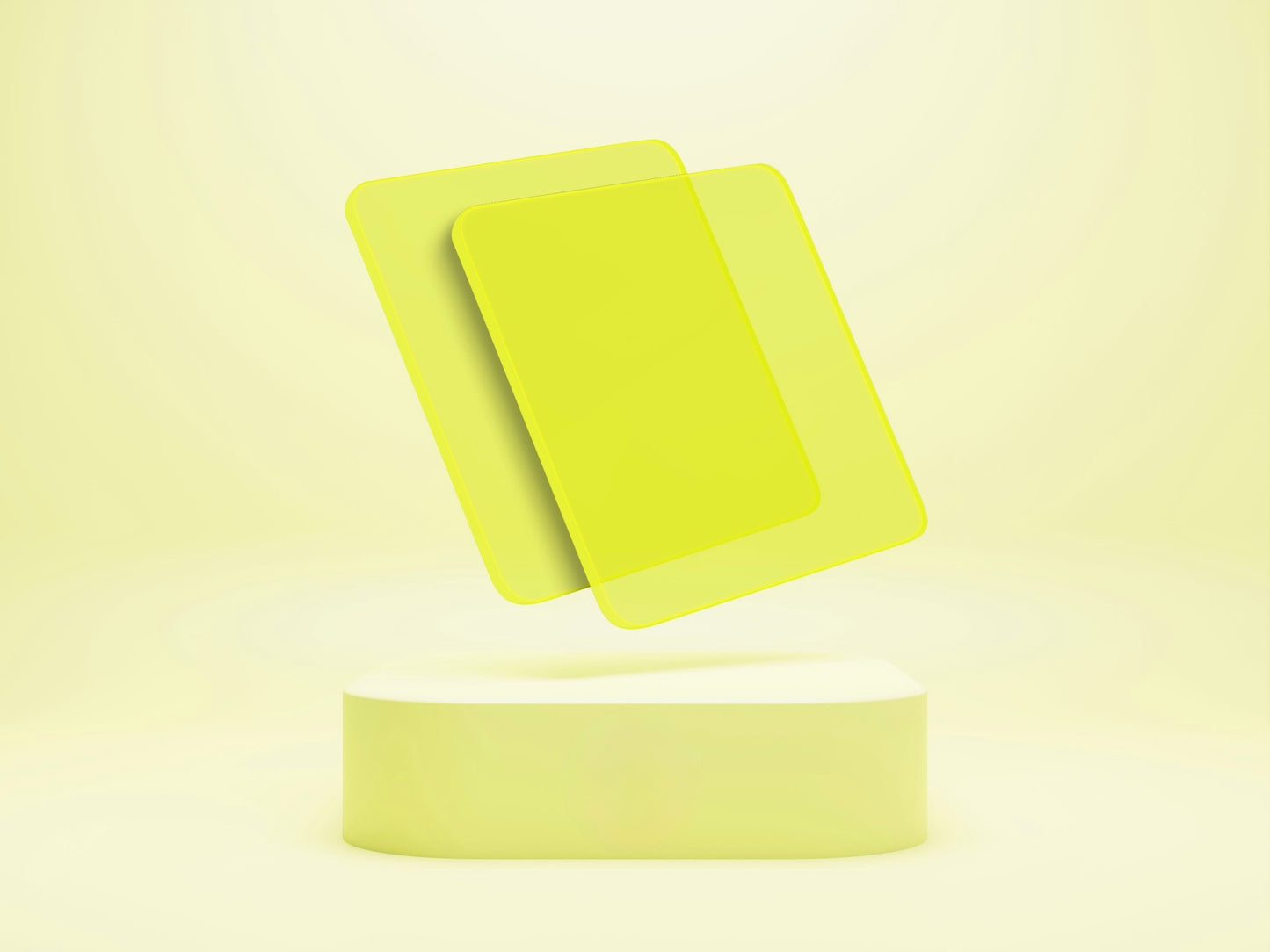 1/8” Clear Colour Acrylic - Neon Yellow (previously 'Neon Lime')