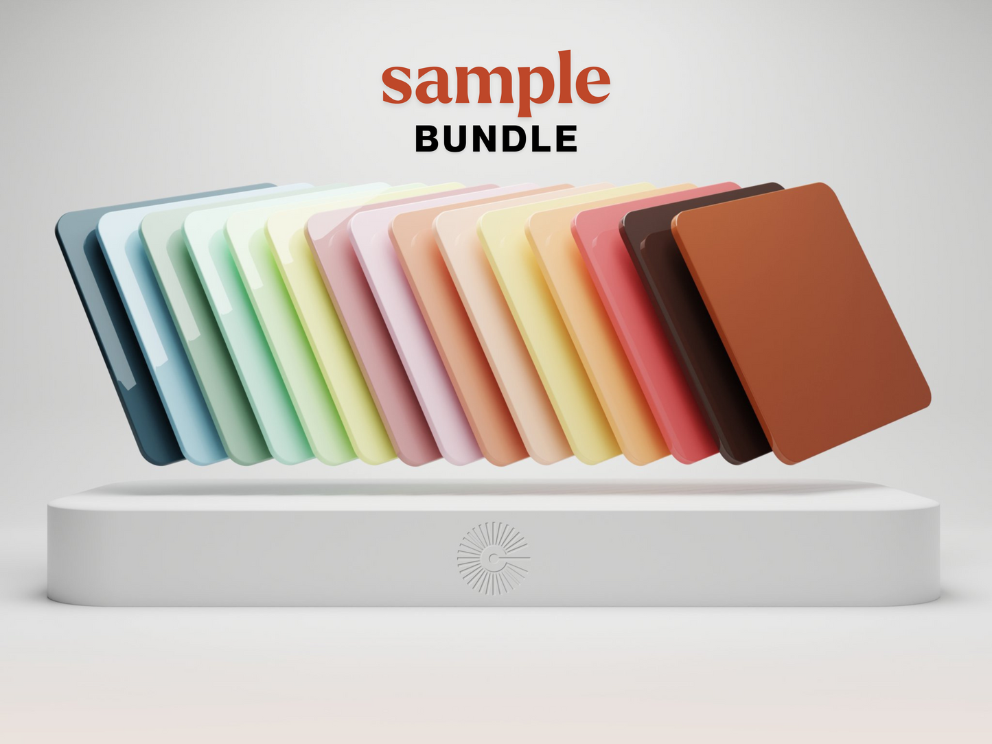 2"x2" Sample Bundle - (x17) Pastel Acrylics
