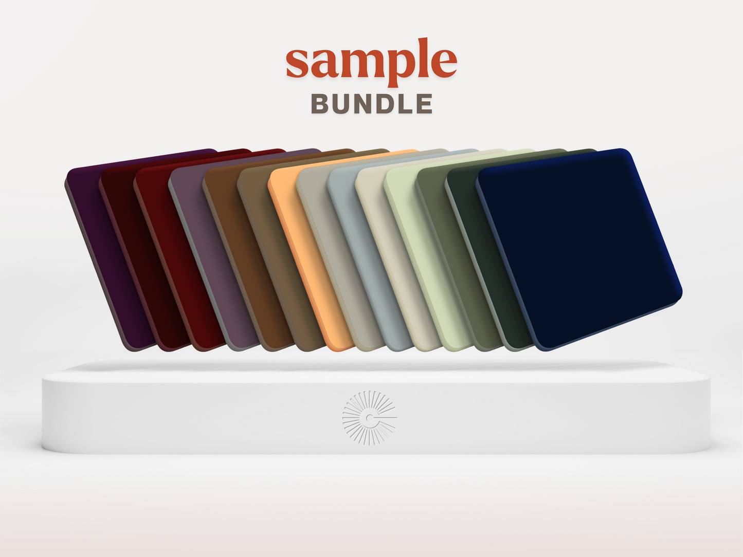 2"x2" Sample Bundle - (x12) Earth Toned Acrylics