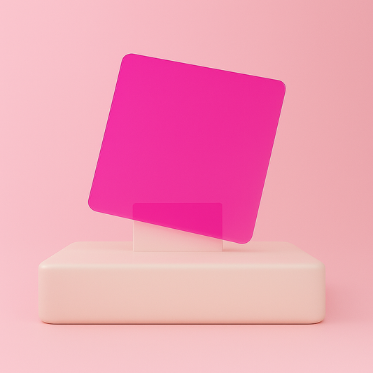 1/8” Fluorescent - Red 9095 Cast Acrylic