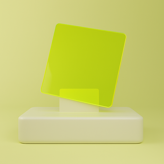 1/8” Fluorescent - Yellow 9093 Cast Acrylic